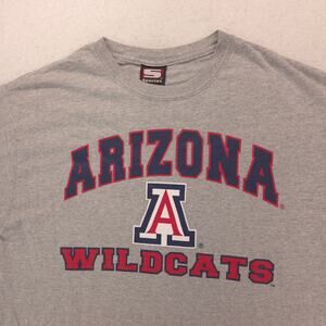 Sportex Arizona Wildcats Crew Neck Basketball Graphic T Shirt Mens Size L Gray